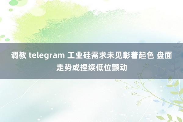 调教 telegram 工业硅需求未见彰着起色 盘面走势或捏续低位颤动